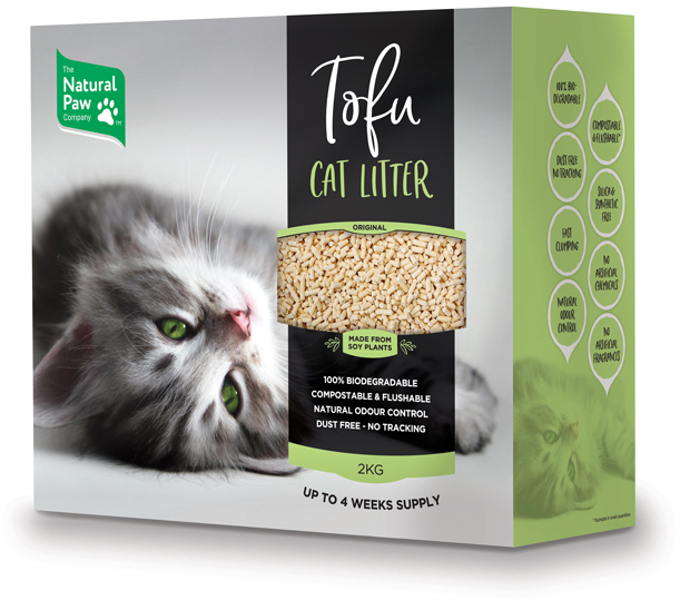 The Natural Paw Company Biodegradable Tofu Cat Litter
